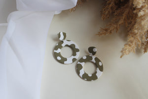 Flower Print Dangles