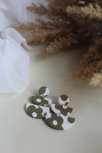 Flower Print Dangles