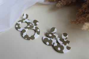 Flower Print Dangles