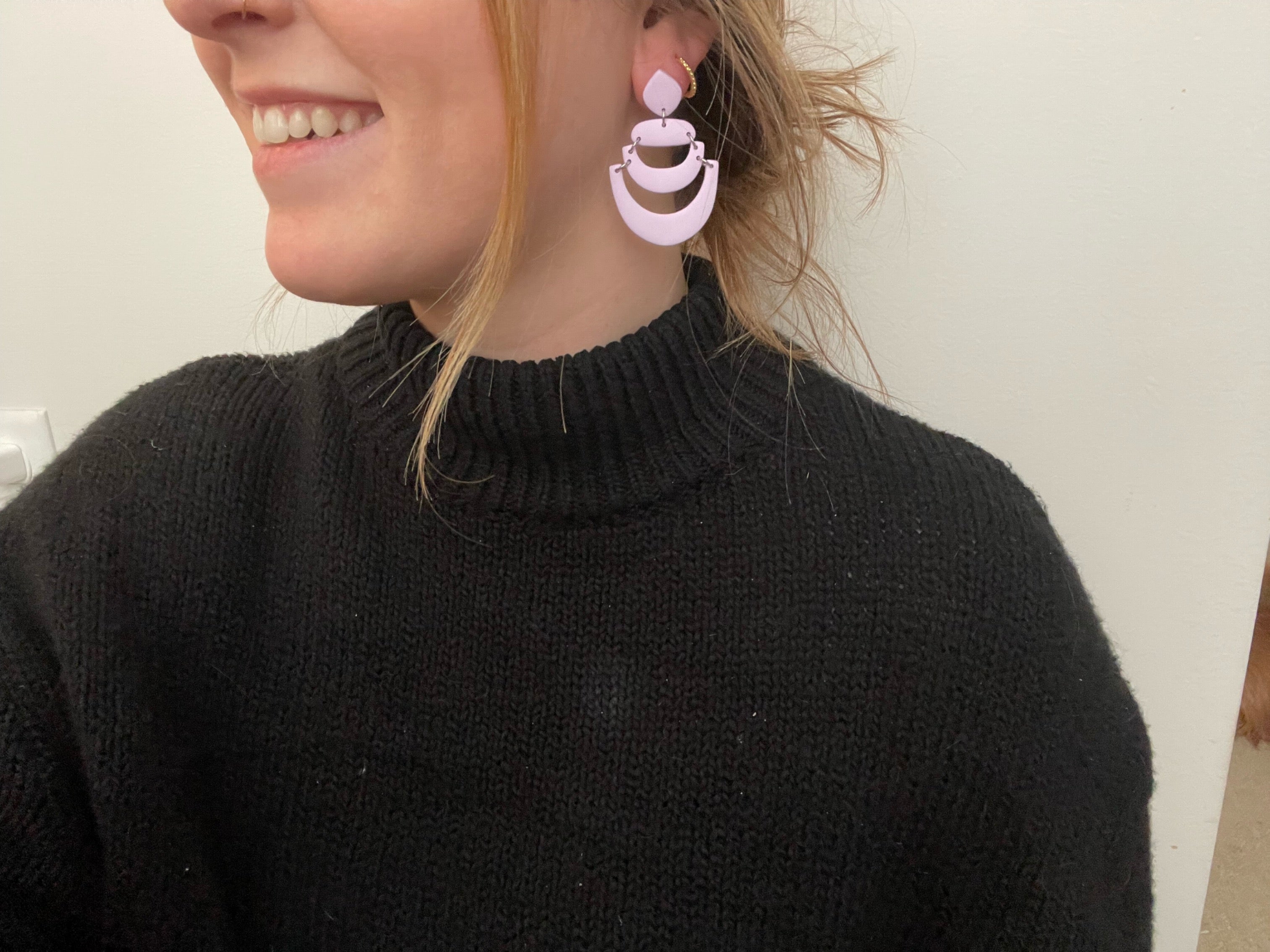 Lavender Boho Dangles