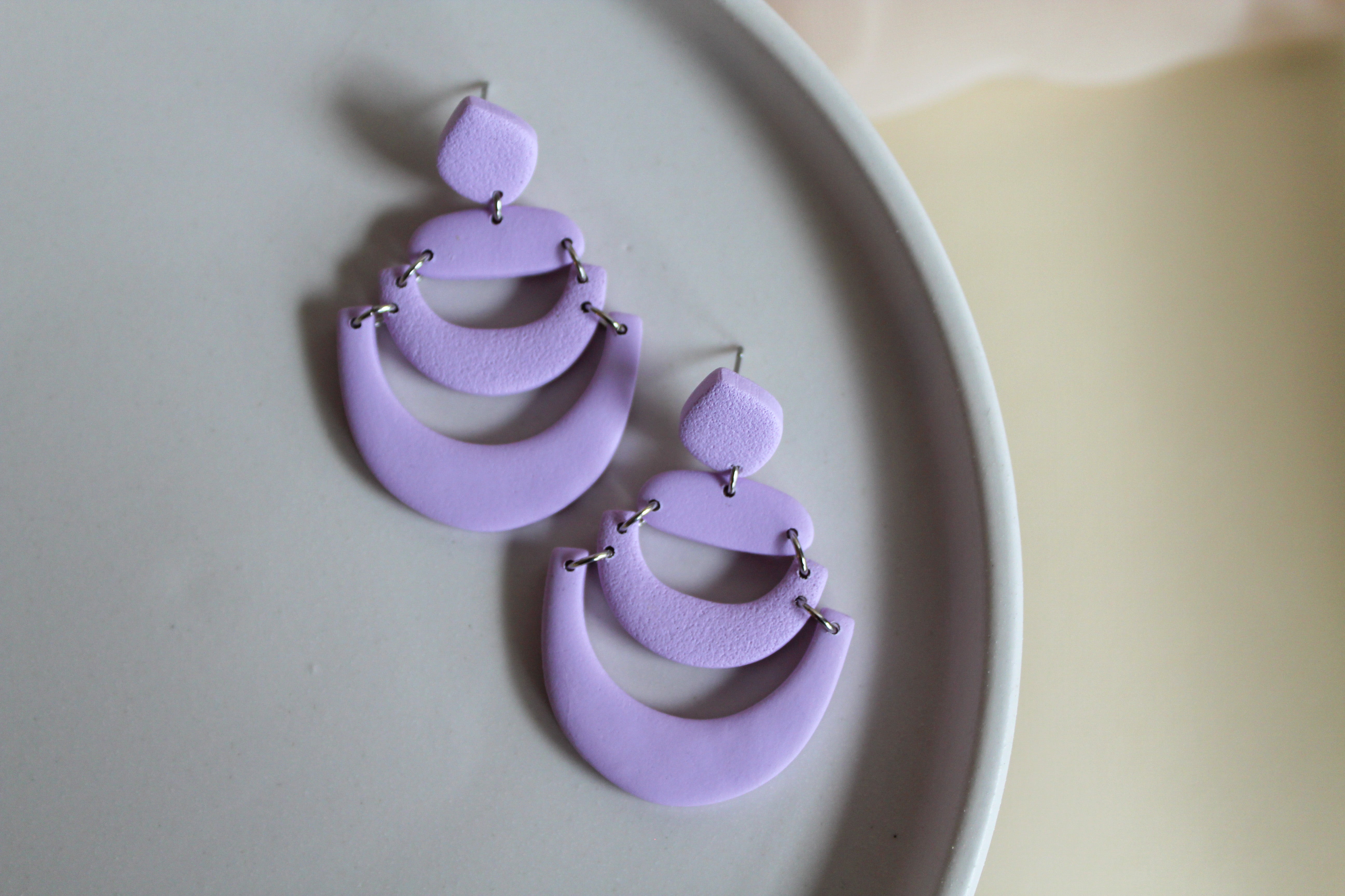 Lavender Boho Dangles