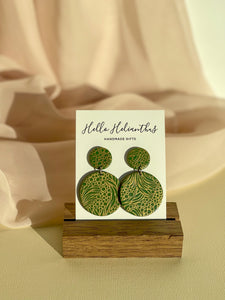 Green & Gold Dangles