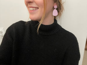 Purple Flower Dangles
