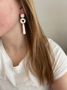 Hollow Heart Dangles