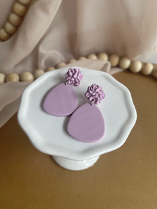 Purple Flower Dangles