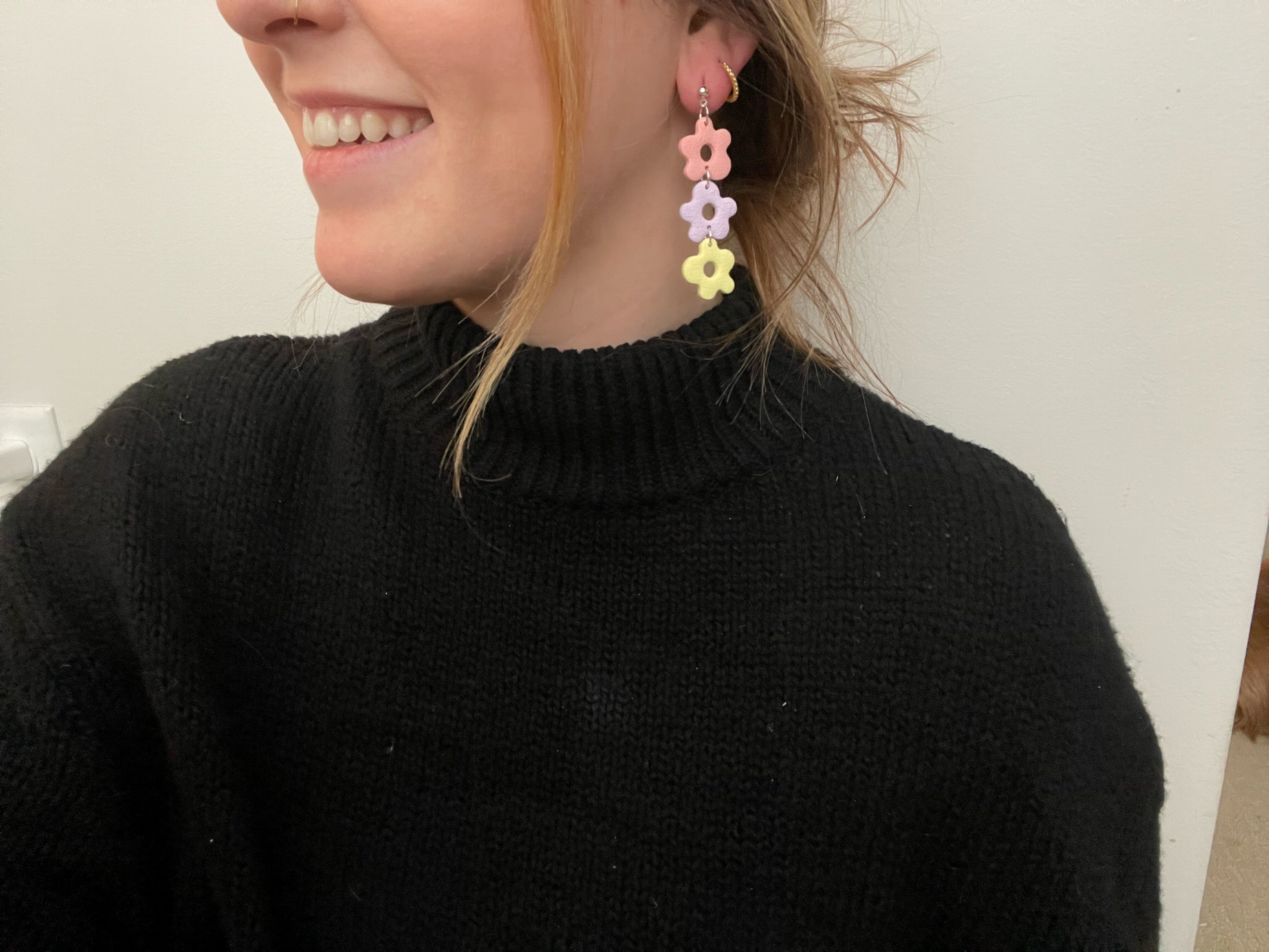 Stacked Flower Dangles